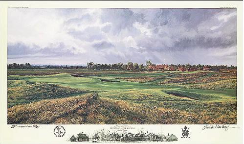 Royal St Georges golf club painting